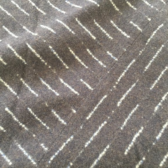 Wool A-Line Flared Trumpet Skirt w/ Belt - Picture 5 of 10